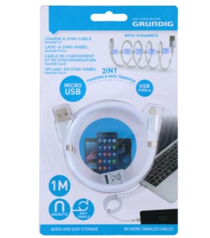 GRUNDIG USB to Micro USB Charging Cable 1m