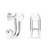 S925 Sterling Silver Pearl Hinged Stud Earrings for Women Teen