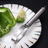 Нержавеющая сталь Арбузный нож Фруктовая ложка Дынерезка Многофункциональный инструмент для нарезки фруктов для ровной нарезки арбуза Портативный нож для дыни