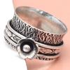 Silver Spinner Ring For Women Four Spinner Ring Fidget Silver Jewelry Ring"10"