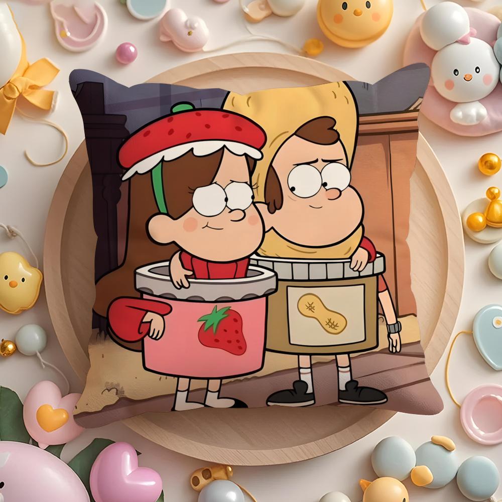 Подушка с принтом «G-gravity F-falls» для дома и автомобиля, многоцелевая наволочка - Двусторонняя, Мягкая и прочная для повседневного использования