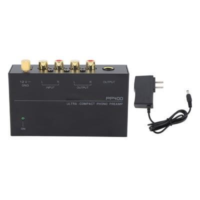 PP400 Фонокорректор Ультракомпактный Фонокорректор для Проигрывателя 100-240В Вилка США