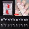 Nail Piece False Nail 500 Pieces Nail Art Crescent Edge Nail Piece Plum Blossom Nail Piece