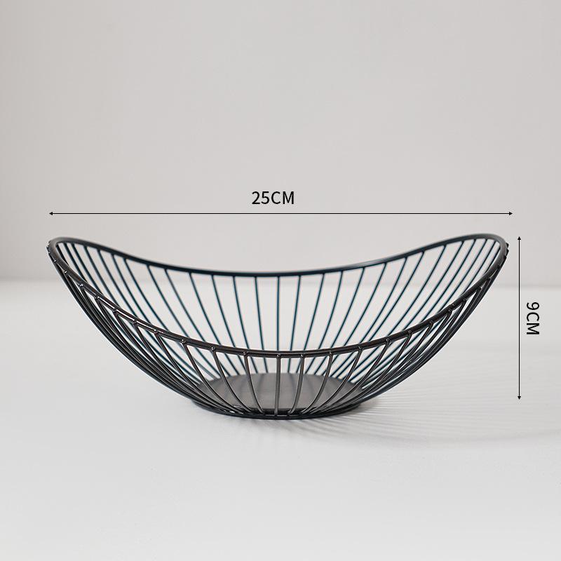 Корзина для фруктов Iron Art, поднос для конфет и закусок, фруктовая тарелка в скандинавском стиле, креативная фруктовая чаша, корзина для хранения, кухонный органайзер