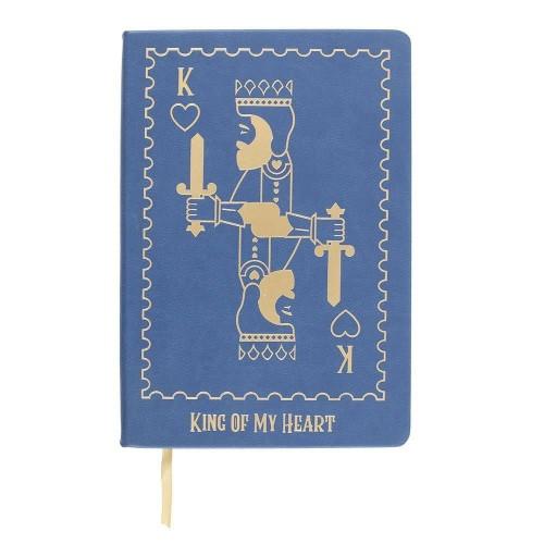 Something Different King Of My Heart Playing Card A5 Notebook