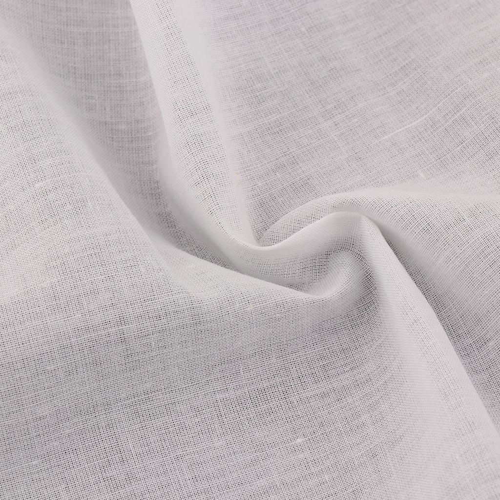 5Pcs 100% Cotton White Handkerchiefs Hanky Pocket Square for Men Women 23x25cm