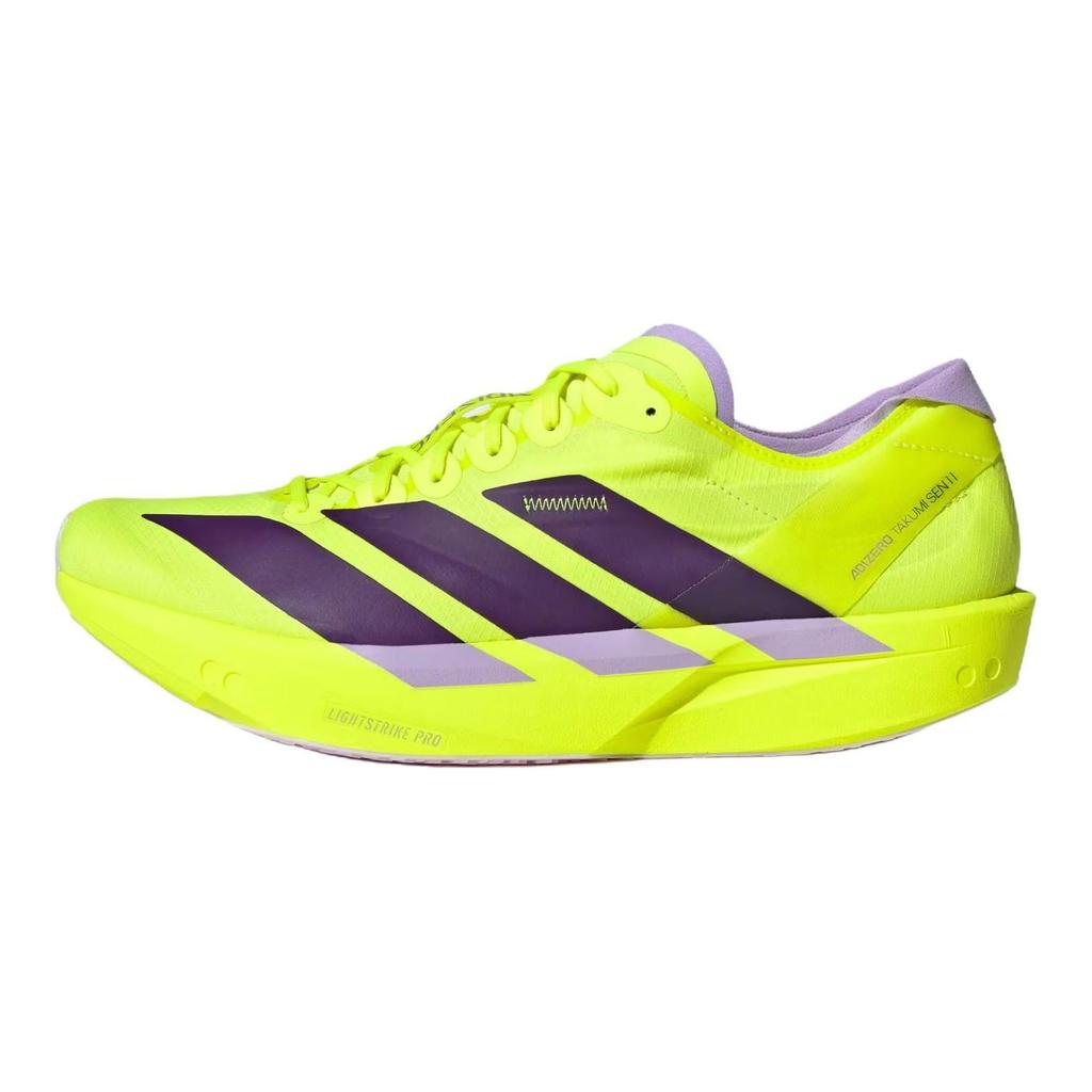 adidas Adizero Takumi Sen 11 Легкие Упругие Повседневные Беговые Кроссовки Мужские Желтые JQ0781