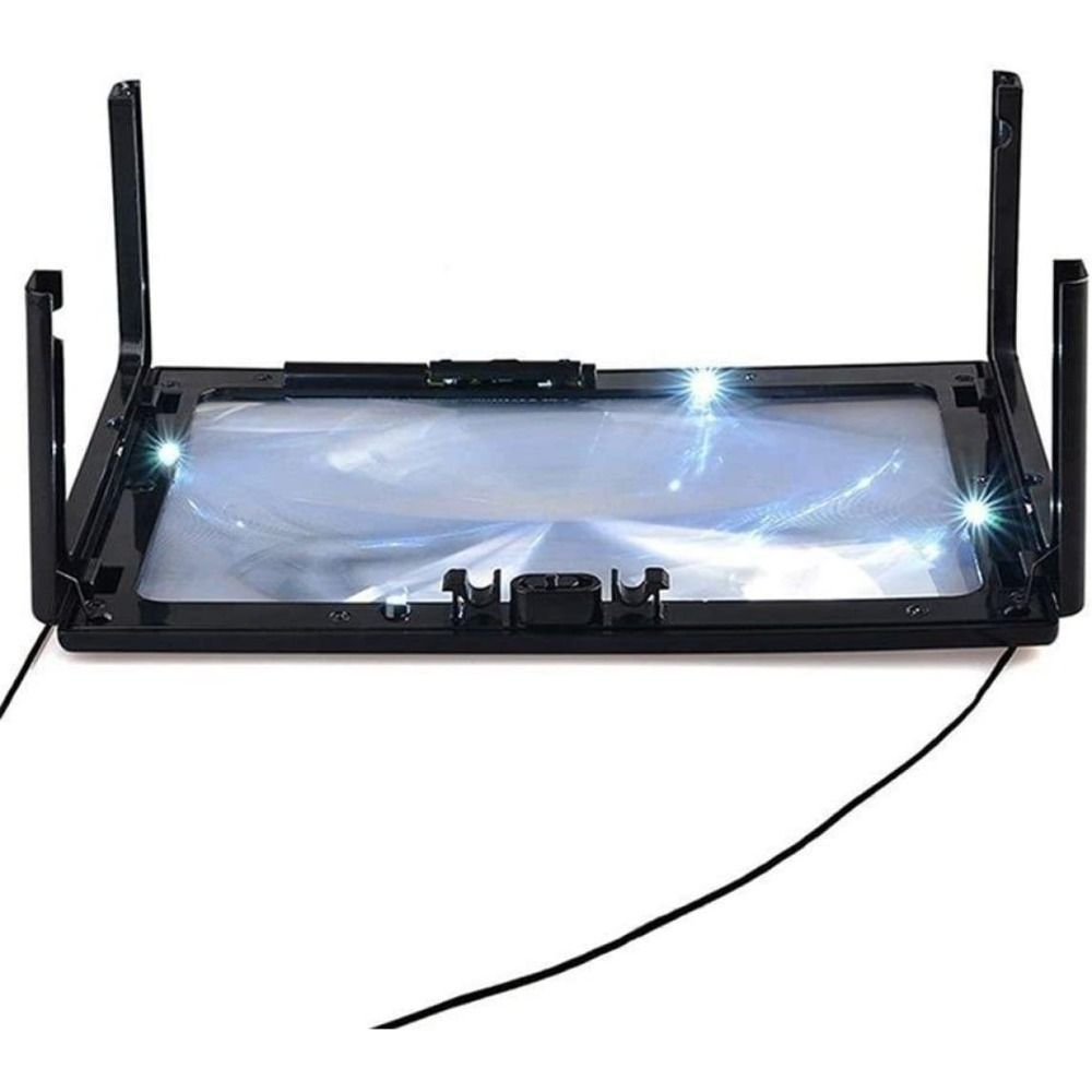 Светодиодная лупа A4 на всю страницу, прочная лупа 3x, подарки для пожилых