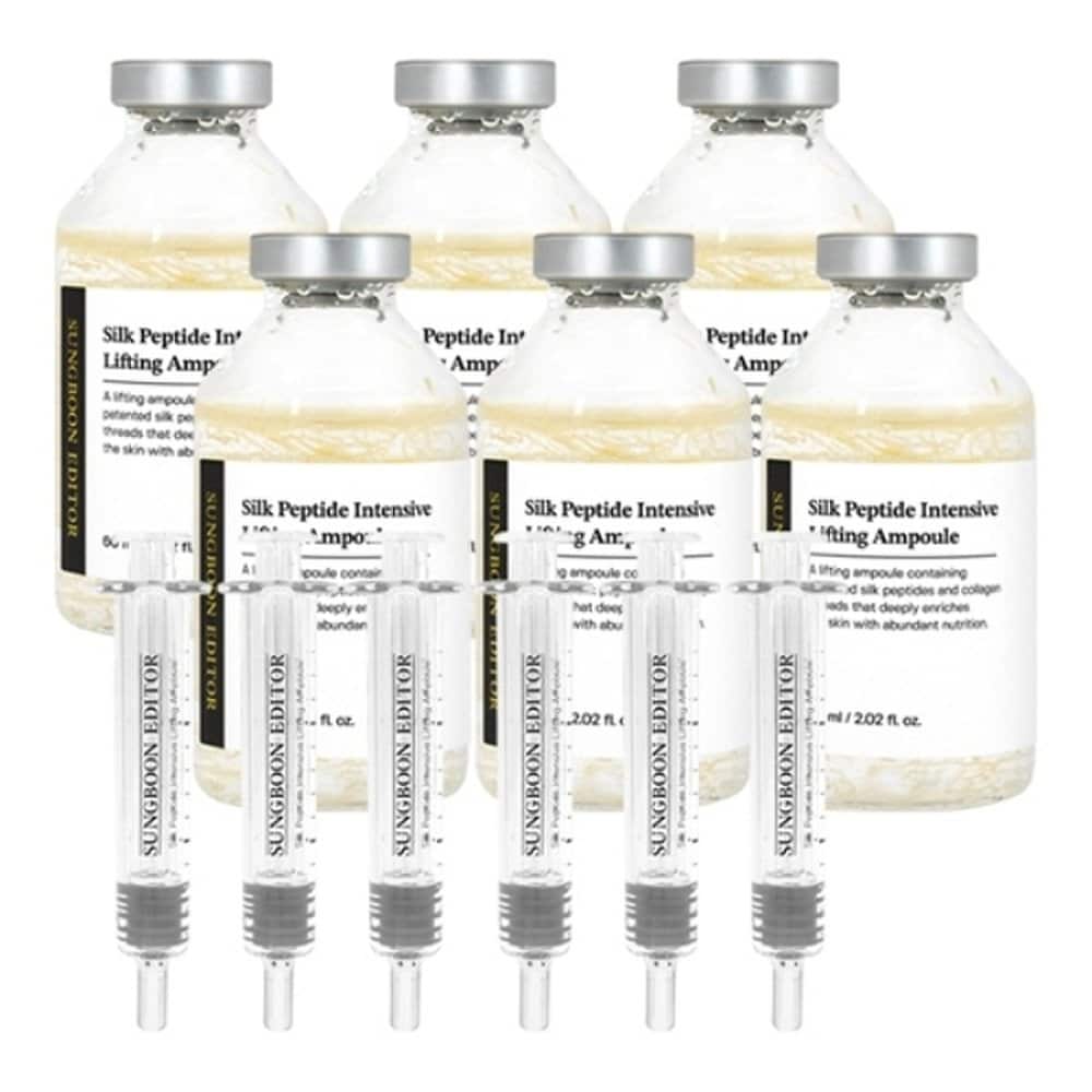 Редактор ингредиентов Silk Peptide Intensive Melting Thread Lifting Ampoule 60 мл x 6 + Аппликатор x 6