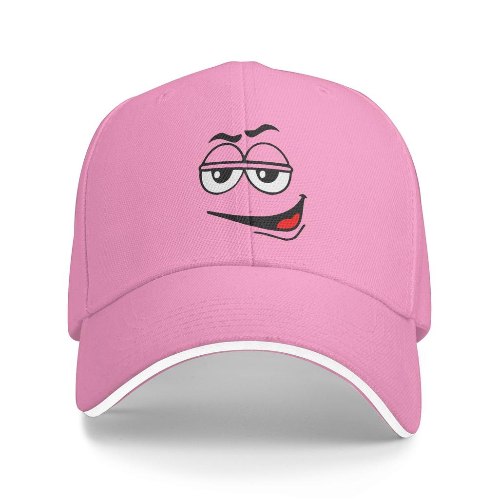 Custom Punk Unisex Cartoon Chocolate Red Candy Face Baseball Cap Adult Adjustable Dad Hat Unisex WoUnisex Sports Snapback Hats