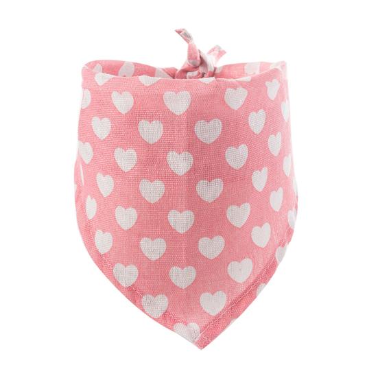 Банданы для собак, моющийся дышащий шейный платок с рисунком сердца, нагрудник для домашних животных, треугольный шарф