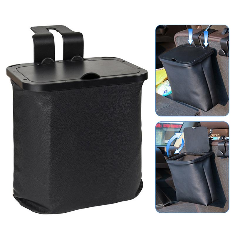 Automotive Garbage Cans Leakproof Car Garbage Bag Hangable Multifunctional Auto Storage Bag Car Interior Accessories For Most