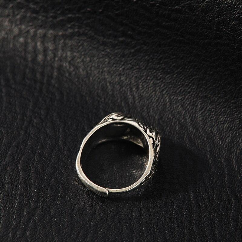 1 шт. Винтажные кольца для мужчин и женщин, простые в стиле хип-хоп, регулируемые, совой с глазами из голубой смолы, праздничные украшения