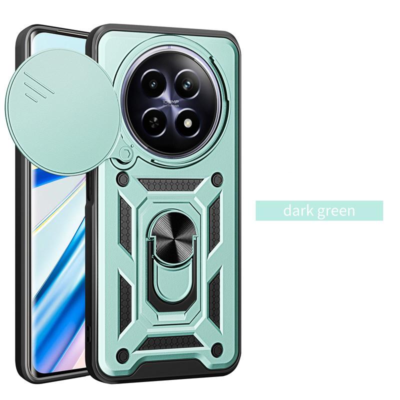 Чехол Armor Case для Realme 13 12 Pro 5G 12 Pro+ Plus, защитный чехол для объектива с кольцом, магнитный держатель, чехол Fundas Capa