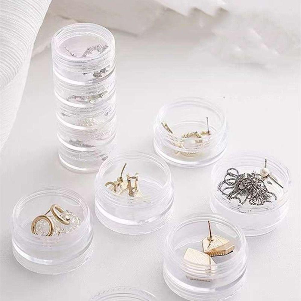 Многослойная вращающаяся пластиковая коробка для хранения ювелирных изделий, женская шкатулка для драгоценностей, настольный футляр для ювелирных изделий