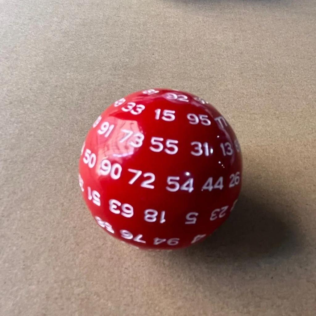 100 Sides Polyhedral Dice D100 Acrylic Dices for Table Board Role Playing Game Bar Pub Club Party