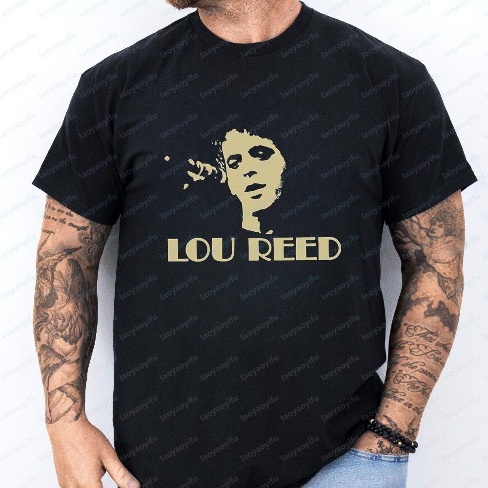 KoreanStyle Review Of Unisexs Clothing Lou Reed Summer ShortSleeved Shirt Suitable For Both Unisex And Unisex Comfortable TShirt