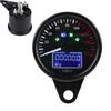 Motorcycle Speedometer Digital Motorcycle Tachometer Speed Gauge LED Odometer Waterproof Tachometer Universal Digital Gauge