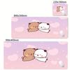 Большой Kawaii коврик для стола Игровой коврик для мыши BuBu DuDu Kawaii коврик для мыши с заблокированным краем Настольный коврик Размер для игровой клавиатуры Коврик для геймера