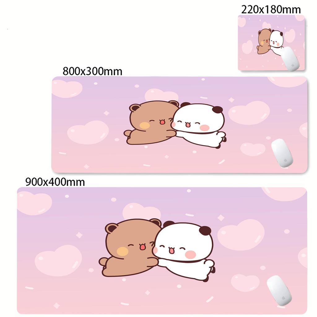 Большой Kawaii коврик для стола Игровой коврик для мыши BuBu DuDu Kawaii коврик для мыши с заблокированным краем Настольный коврик Размер для игровой клавиатуры Коврик для геймера