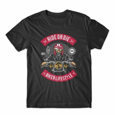 Футболка Ride Or Die Biker LifeStyle, 100% хлопок, премиум-класса, НОВАЯ
