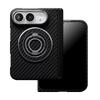Оригинальный 100% Арамид Кевлар Углеволокно Текстура Магнитный для IPhone Складной Чехол для IPhone Duo Легкий Сплав Защитная Крышка Защита от Ударов для Линзы
