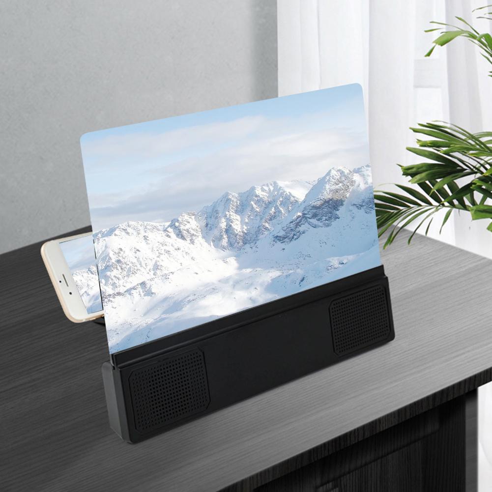 12 Inch F5 Mobile Phone Amplifier Adjustable Blue Light Lens with Audio Watch Video Phone Screen Magnifying Amplifier