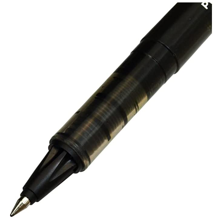 Pilot Ballpoint Cap Direct x 5 Water-Based Pen, V-Cone, 0.5mm, Black, Type, Ink, LVE-10EF-B
