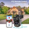 ICSEE 8MP 4K Двойная линза WIFI Камера видеонаблюдения Умный дом PTZ 360 Беспроводная Наружная HD Видео Безопасность IP-камеры CCTV Водонепроницаемая
