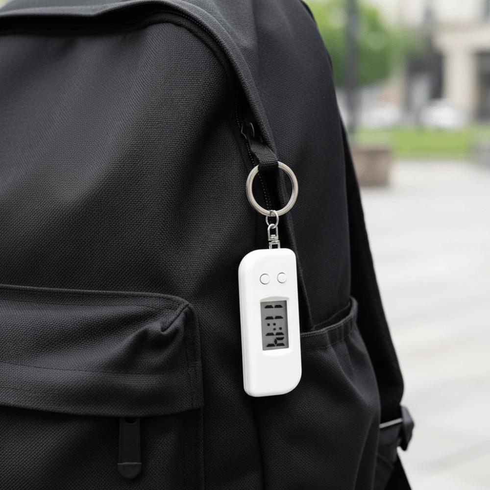 Portable Digital Electronic Clock LED Display Digital Pocket Clock Backpack Accessory