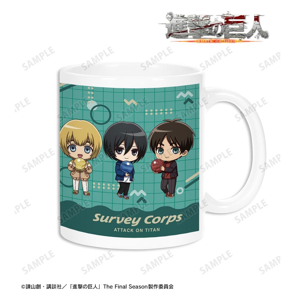 Attack on Titan Group Chibi Character Activity Mug Ver.