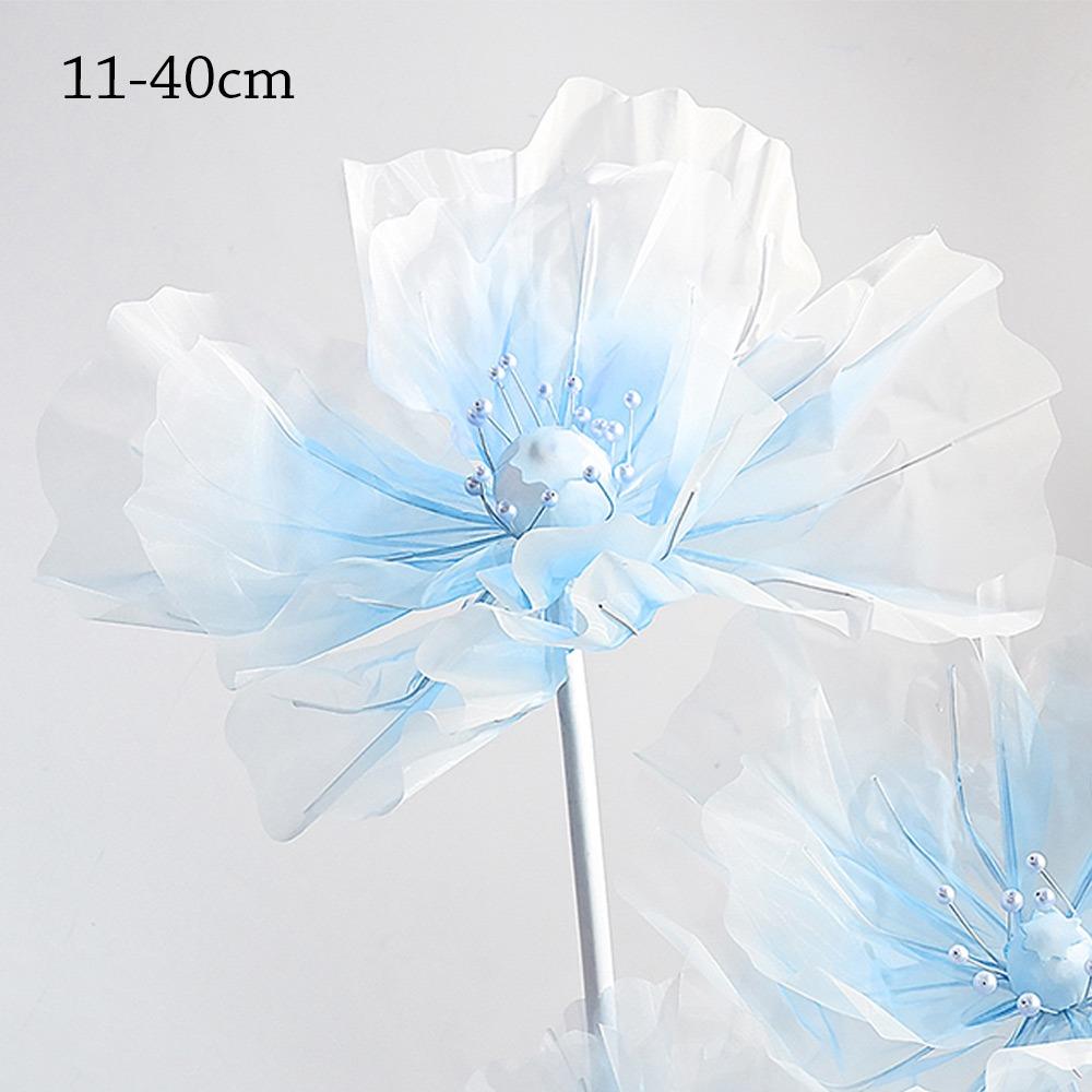Window Display 40/50cm Big Simulation Flower 3D Hollow Artificial Flowers Large Hanging Gauze Photography Props Wedding