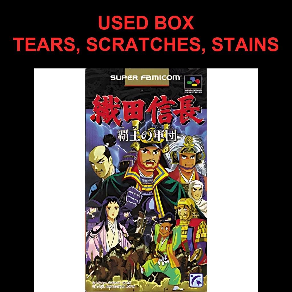 Used Oda Nobunaga - Haou no Gundan SFC SNES Super Famicom SHVC-ON tested working Nintendo Strategy Angel NTSC-J Super Nintendo Cartridge