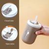 500ml Double Wall Stainless Steel Thermos Cups with Straw Insulated Thermal Mug Vacuum Flasks Coffee Travel Drinks Water Bottle