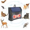 Solar Animal Repellent Tool Waterproof Ultrasonic Raccoon Repeller with LED Flash Lamp