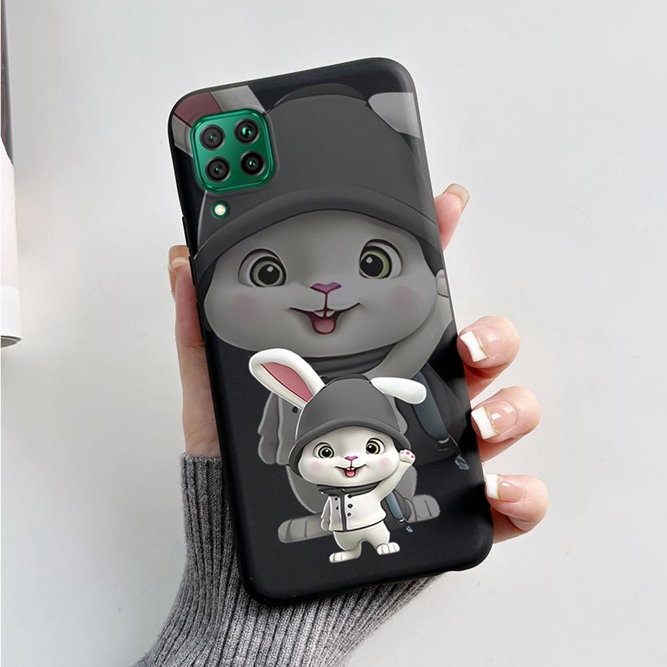 For Huawei P40 lite P40 Lite E Coque Silicone Soft Phone Cases Cover Cute Bear Frog For Hauwei P40lite P 40 lite E Fundas Bumper