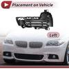 Fog Light Grill Front Lower Bumper Fog Light Cover Inserts for BMW X5 2014-2018 ABS No.51117307993 Black