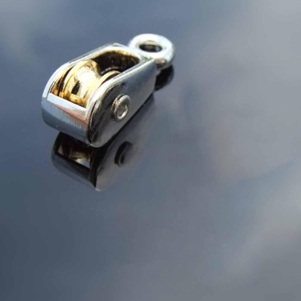 36/52/75mm Sheave Zinc Alloy Fixed Pulley Crown Block Mini Single Pulley for DIY