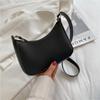Fashion Solid Color Shoulder Bag For Women PU Leather Armpit Handbag Casual Daily Underarm Bag Gilrs Shopping Purse
