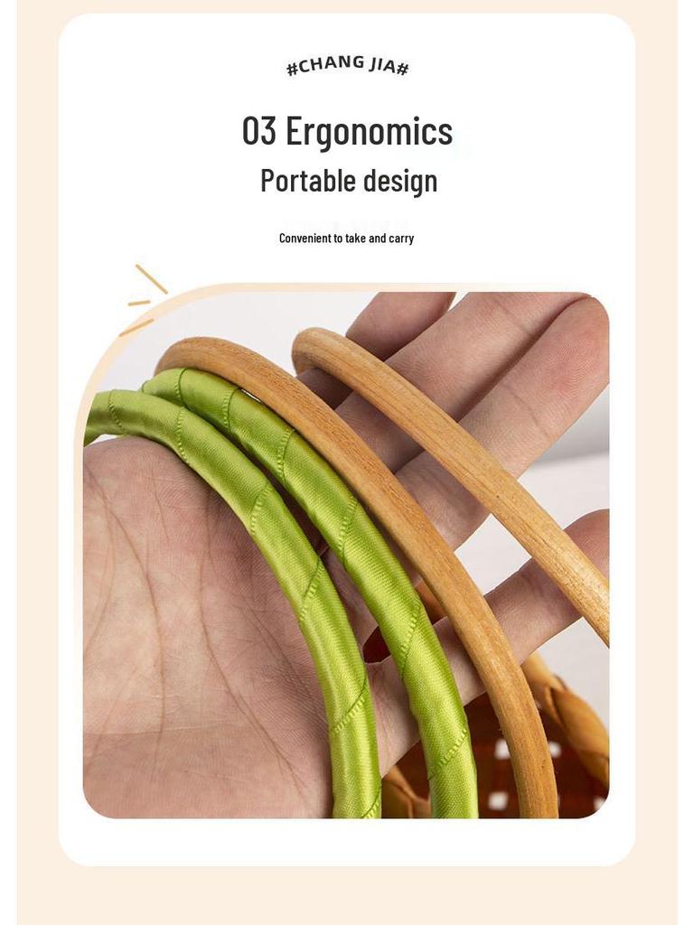 Плетеная вручную ротанговая корзина для цветов: Хранение и украшение гостиной и спальни