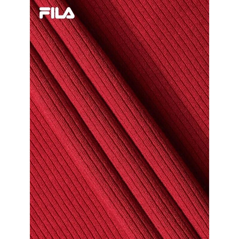 Fila Женская вязаная футболка-поло с коротким рукавом в стиле колор-блок