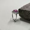 Серебряное кольцо с натуральным рубином 3.013ct, вес изделия 3,69 гр (2182429)