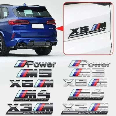 ABS Хром наклейка на задний багажник автомобиля стайлинг power competition для BMW M M1 M2 M3 M4 M5 M6 M7 X7M X2M X3M X4M X5M X6M