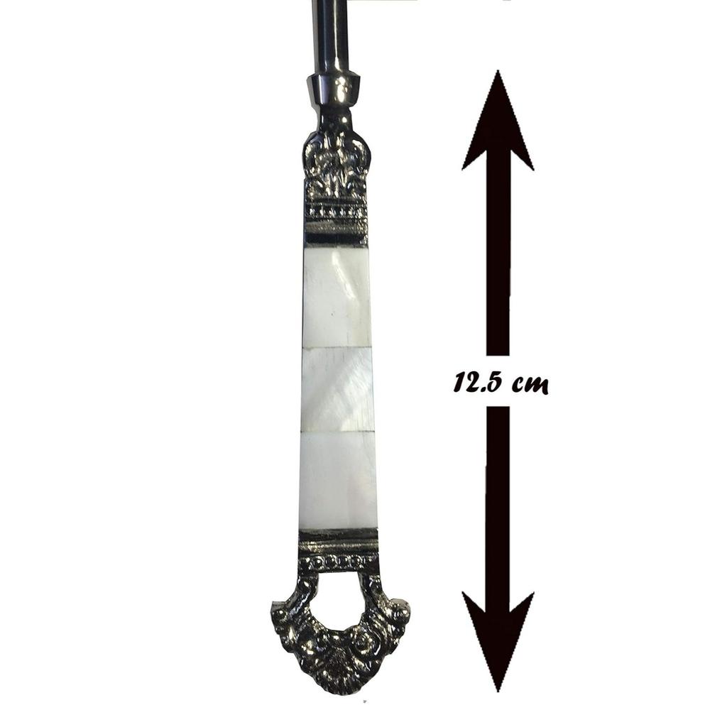 Перламутр (СС) Сервировочная ложка Taj Design с латунной ручкой и серебряным покрытием