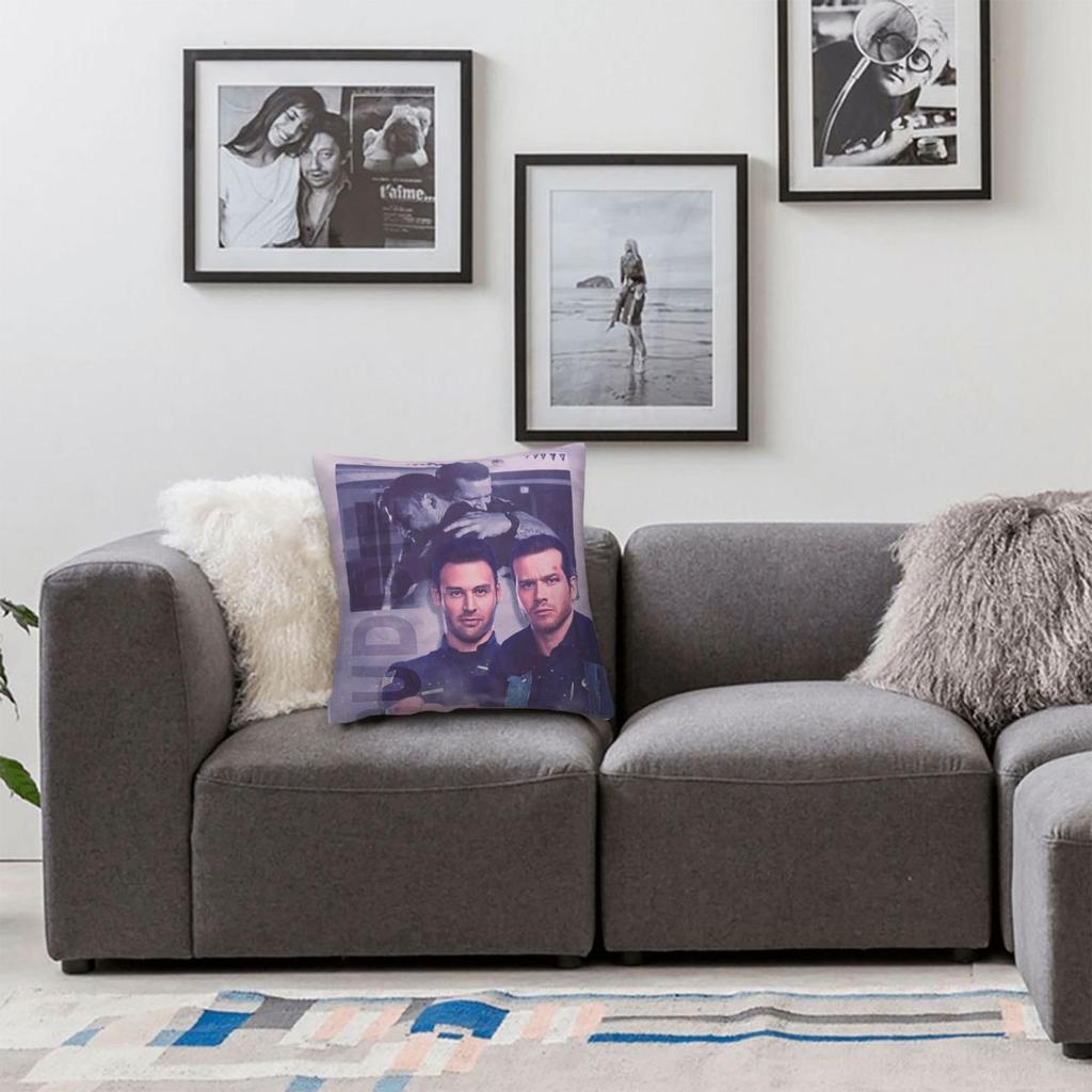 911 Buddie Memories Buck Eddie Square Pillowcase Polyester Linen Velvet Printed Decorative Throw Pillow Case Room Cushion Cover