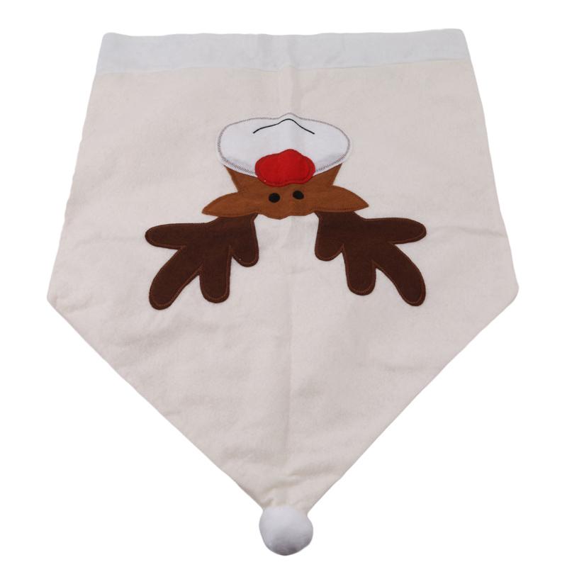 Оленья шляпа Чехлы на стулья Рождественский домашний декор Обеденный стул Рождественская шапка Наборы подарков