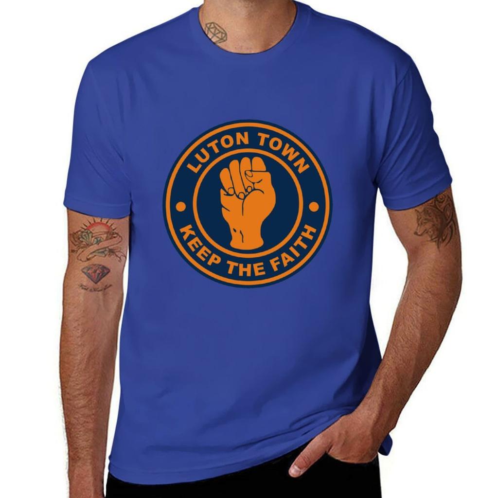 Luton Town keep the faith T-Shirt customs cute tops anime mens t shirts casual stylish