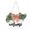 Door Sign Welcome Hanging Rustic Wooden Outdoor Pendant for Daily Holiday Home Room