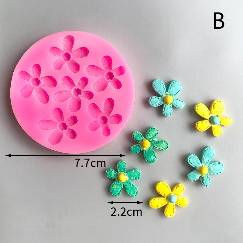 Многофункциональная цветочная коллекция силиконовая форма для торта своими руками, украшенная жидкой помадкой, шоколадом, декоративная кухонная форма для выпечки