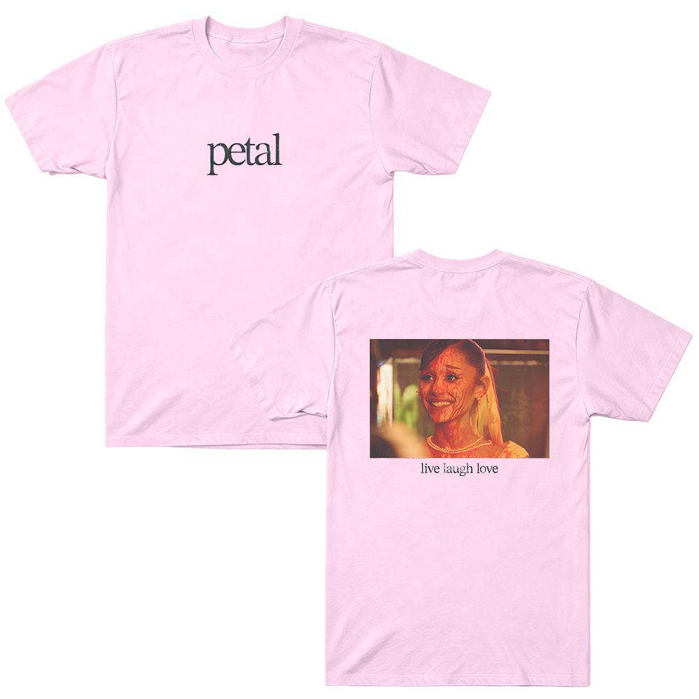 Petal Live Laugh Love T-shirt Graphic Tees Men Women Fashion T-shirt Casual Cotton Aesthetics T-shirts Tops